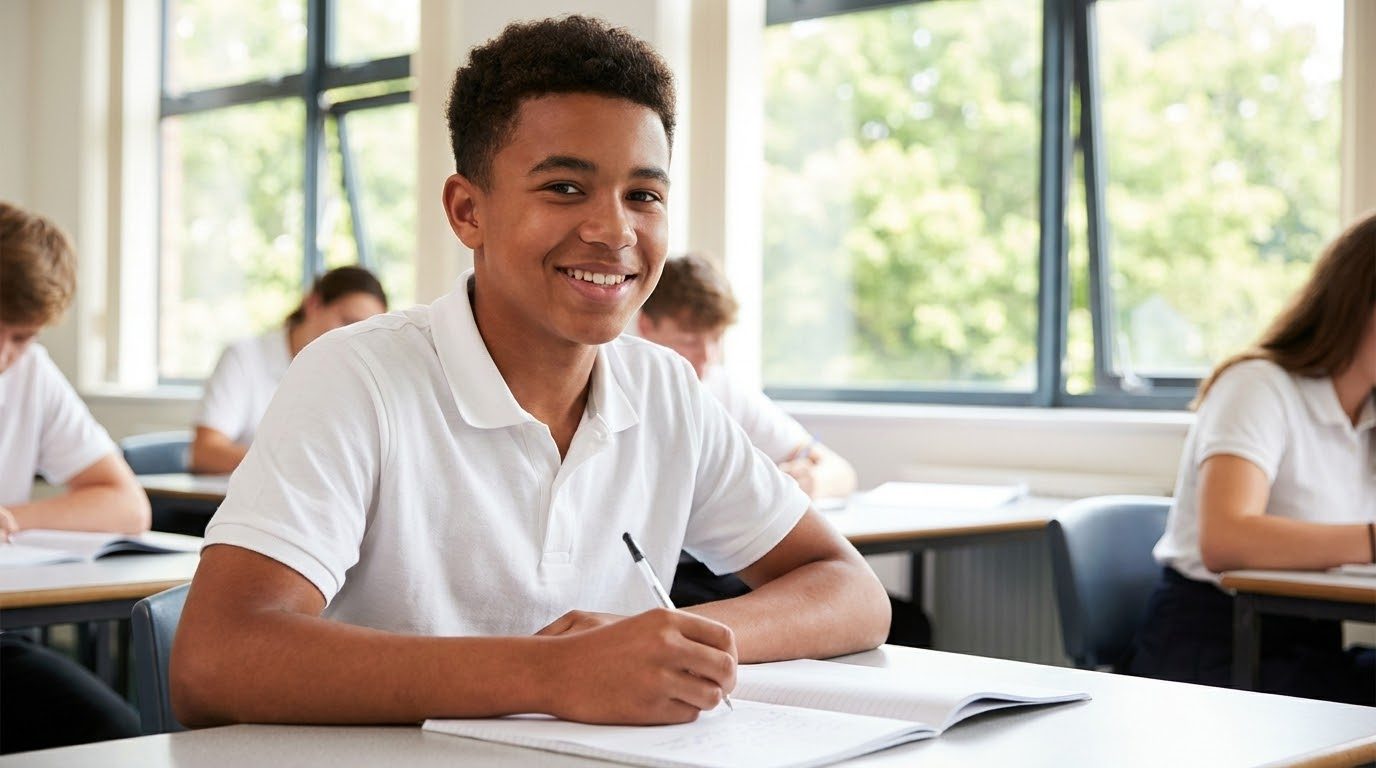 A teacher in conversation with a student